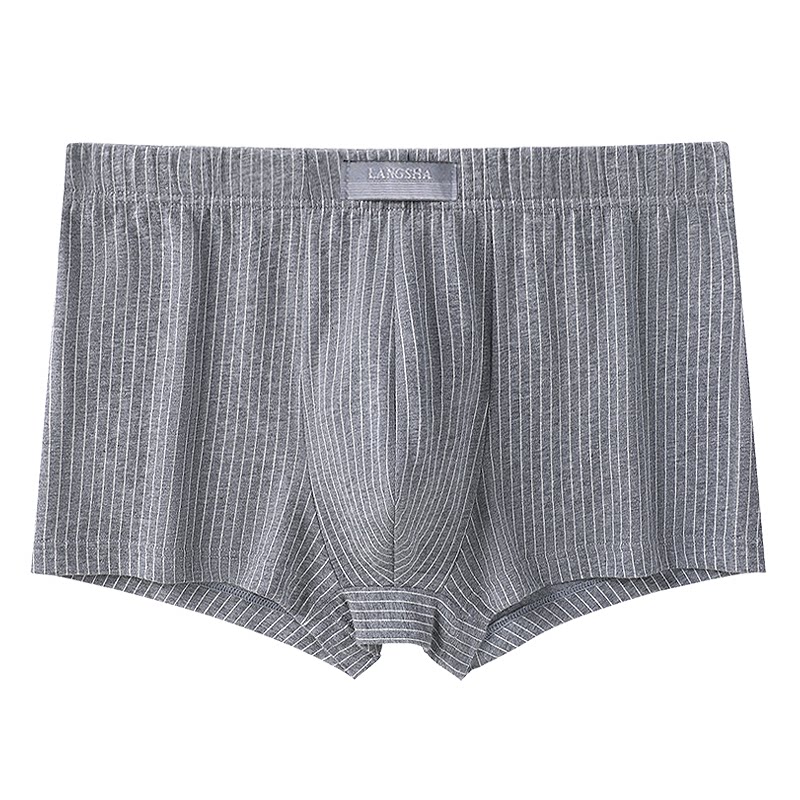 4条浪莎男士内裤纯棉四角短裤头