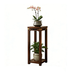 实木花架客厅落地式花盆放置架新中式室内多层盆栽摆放架2025新款