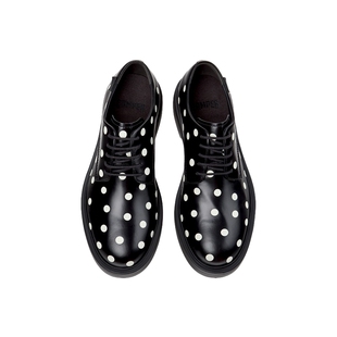 【新品】Camper看步男鞋Dean新款波点小方头德比鞋复古拼色德比鞋