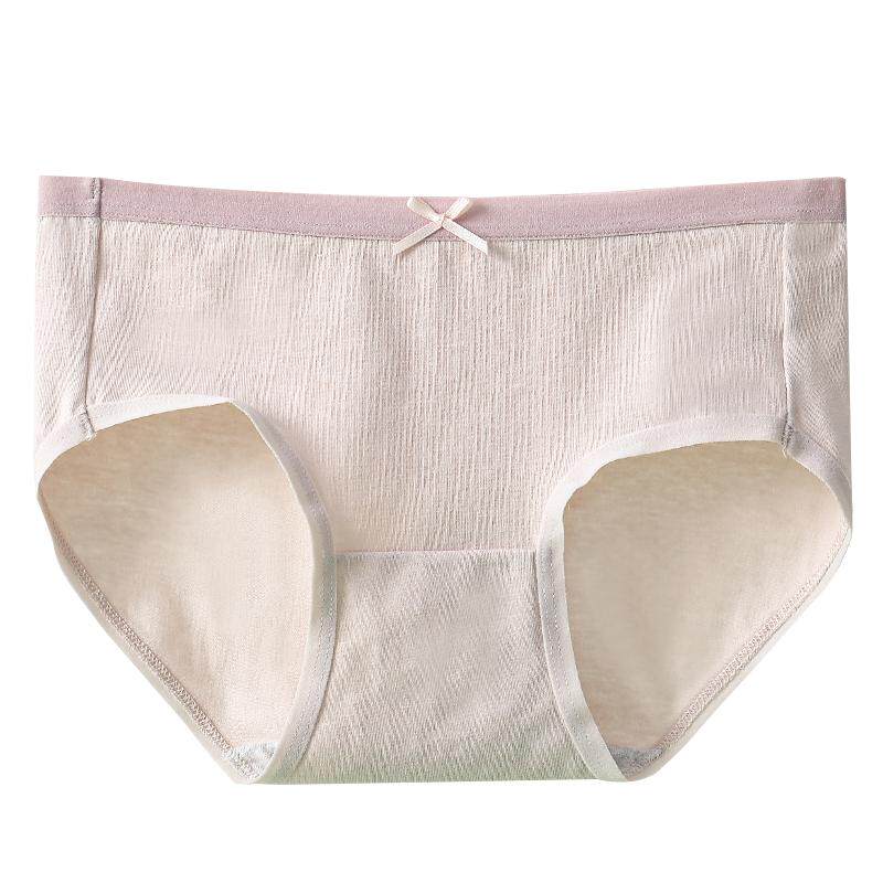 浪莎内裤女中腰纯棉面料