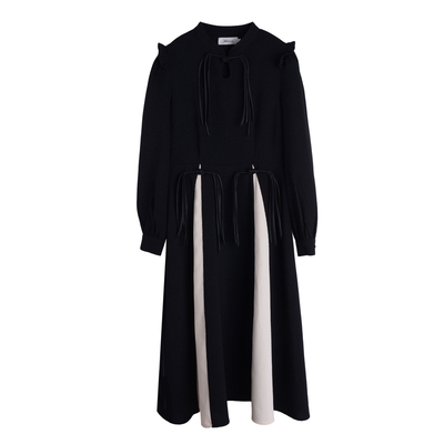 大码新中式立领显瘦秋冬连衣裙