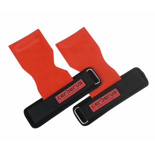 Cerberus健身硬拉助力带健美引体向上握力带防滑划船橡胶护腕护掌