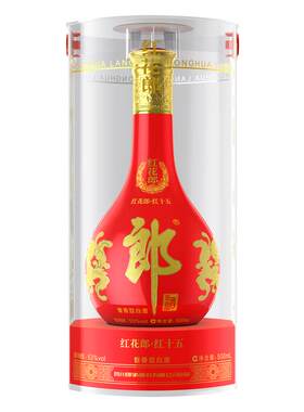郎 红花郎红十五 53度500ml*1瓶 酱香型白酒礼送佳选（新老包装）