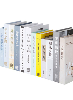假书摆设简约中式风办公室装饰品