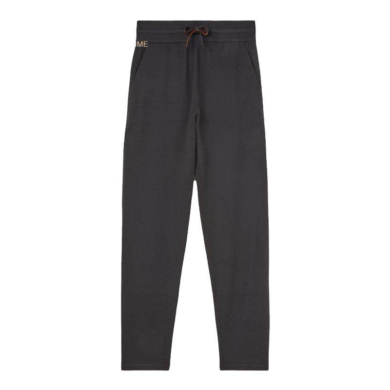 Loro Piana/诺悠翩雅男裤小山羊绒平针针织抽绳腰部运动裤