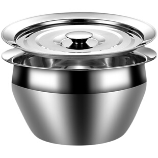 不锈钢油盆油缸油鼓商用油盆带盖油罐家用厨房油盆漏勺过滤网套装