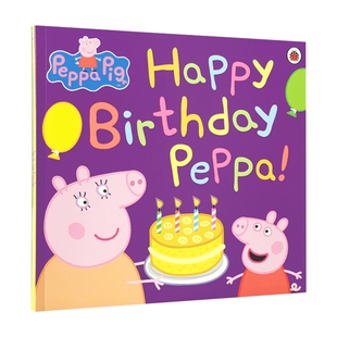 小猪佩奇 粉红猪小妹 英文原版绘本 Peppa Pig Happy Birthday Peppa 佩奇 生日快乐 儿童英语启蒙图画故事书 英文版进口原版书籍