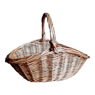 优质柳编小竹篮手提篮藤编收纳篮编织篮儿童采摘野餐篮迷你小篮子