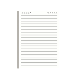 上翻活页本内页替芯a5b5活页纸a5方格活页纸替芯可拆卸a4横线内页空白内页记笔记草稿草稿纸自由搭配扉页可用