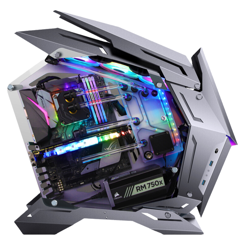 酷睿I7组装电脑主机diy攒机家用大型游戏RTX5080显卡台式个性定制水冷电竞后期影视处理AI智能5090工程设计
