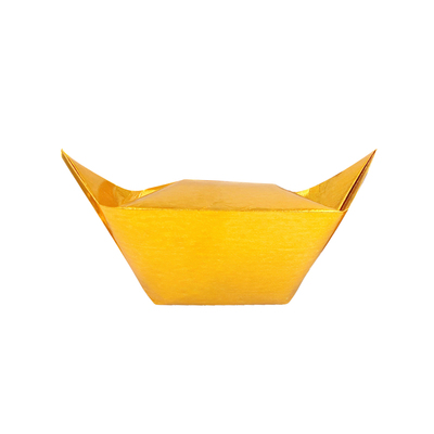 元宝半成品纸金色银色厂家直发半成品免折叠一万个切角