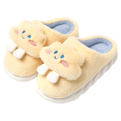 云朵棉拖鞋女士秋冬防滑可爱