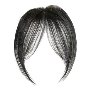 刘海片假发片女自然前额刘海补发片头顶遮白发增发量蓬松假发片
