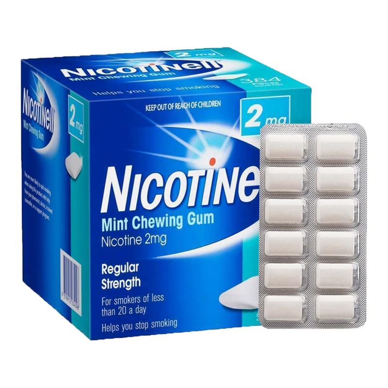 澳洲代购诺华戒烟口香糖nicotinell替烟神器戒烟尼古丁辅助咀嚼片