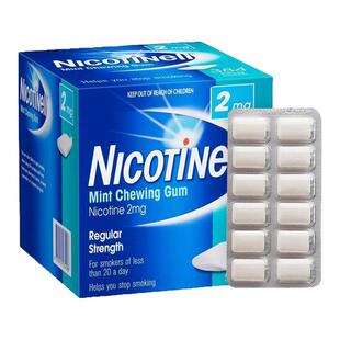 澳洲代购诺华戒烟口香糖nicotinell替烟神器戒烟尼古丁辅助咀嚼片