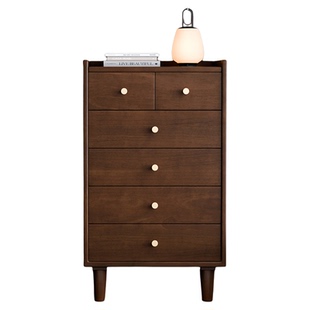 家逸五斗柜卧室实木五斗橱客厅抽屉柜床尾靠墙收纳储物柜置物柜子