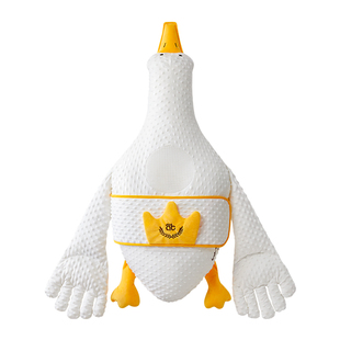 大白鹅婴儿排气枕头宝宝二月闹趴睡觉新生安抚肠胀气拍打哄睡神器