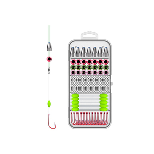 逗钓鲫鱼20件配件钓组子弹铅坠路亚线组套装卡罗全套冬季钓鱼鱼饵