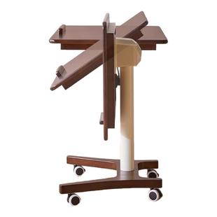 实木沙发边几可移动床边桌小户型折叠茶几可升降电脑桌卧室小桌子