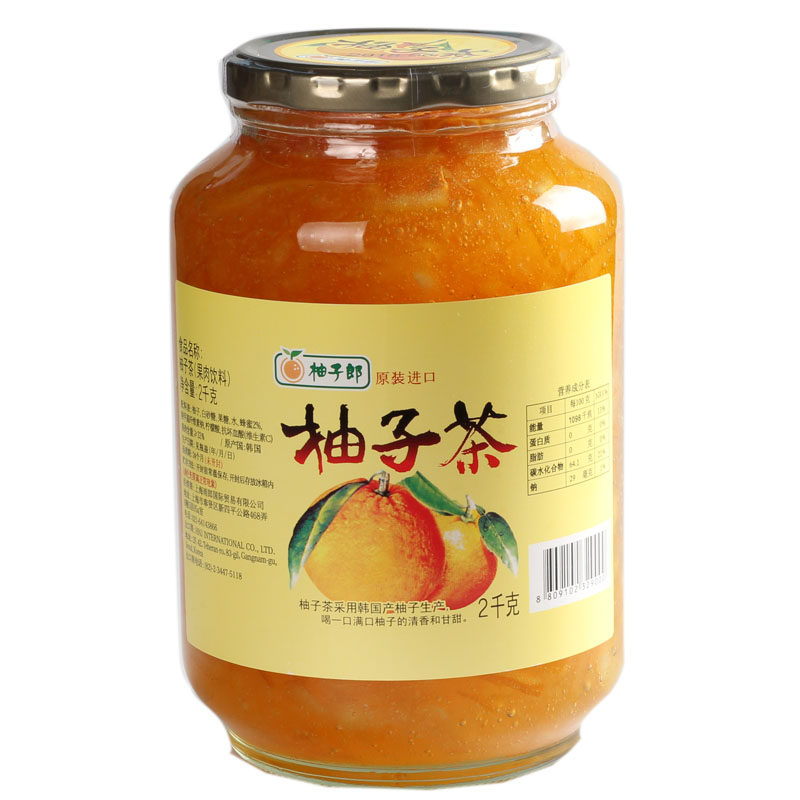 柚子郎小甜鸟蜂蜜柚子茶1kg 原装水果味酱茶冲饮品 包邮