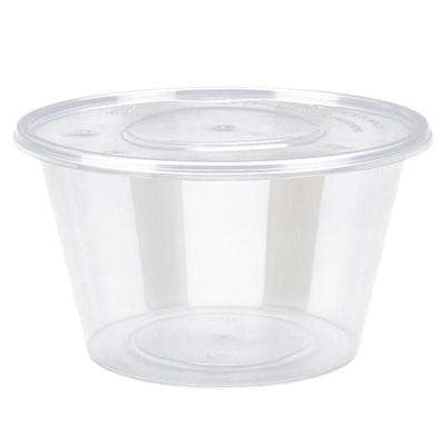 圆形加厚透明塑料打包碗碗快餐盒