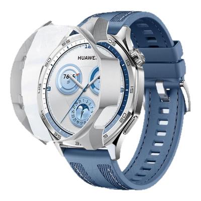 适用华为GT6手表保护壳watchGT5半包壳gt5pro边框壳屏幕钢化膜GT5壳膜一体全包保护套42mm46表盘超薄防摔防刮