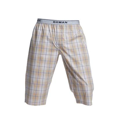 宽松七分裤梭织睡裤BXMAN纯棉男