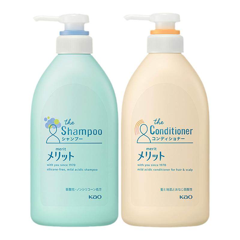 KAO花王merit弱酸性清爽控油洗发水护发素沐浴露 日本原装正品
