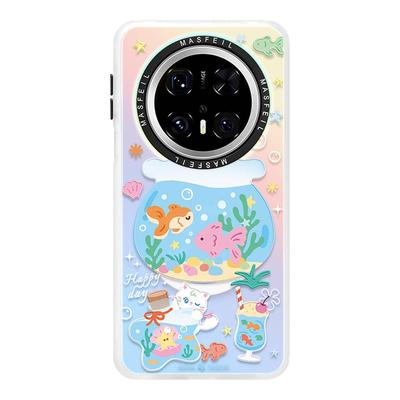 小鱼梦境适用华为Mate80promax手机壳磁吸新款mate60带支架保护套mt40e软边mete70全包可爱超薄ins风30pro+