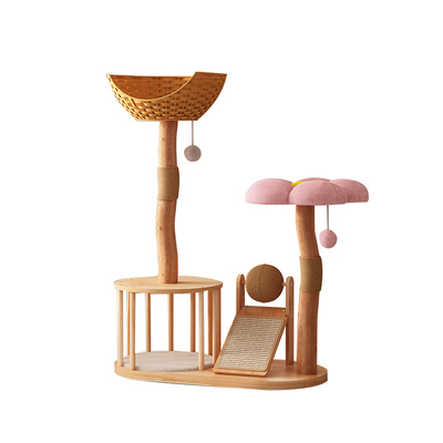 猫爬架猫窝一体果木树干不占地