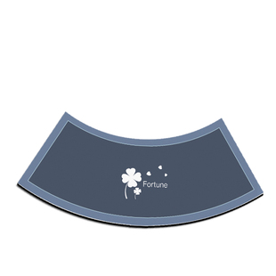 弧形浴室地垫硅藻泥吸水垫卫生间淋浴房防滑脚垫子速干半圆弧地毯