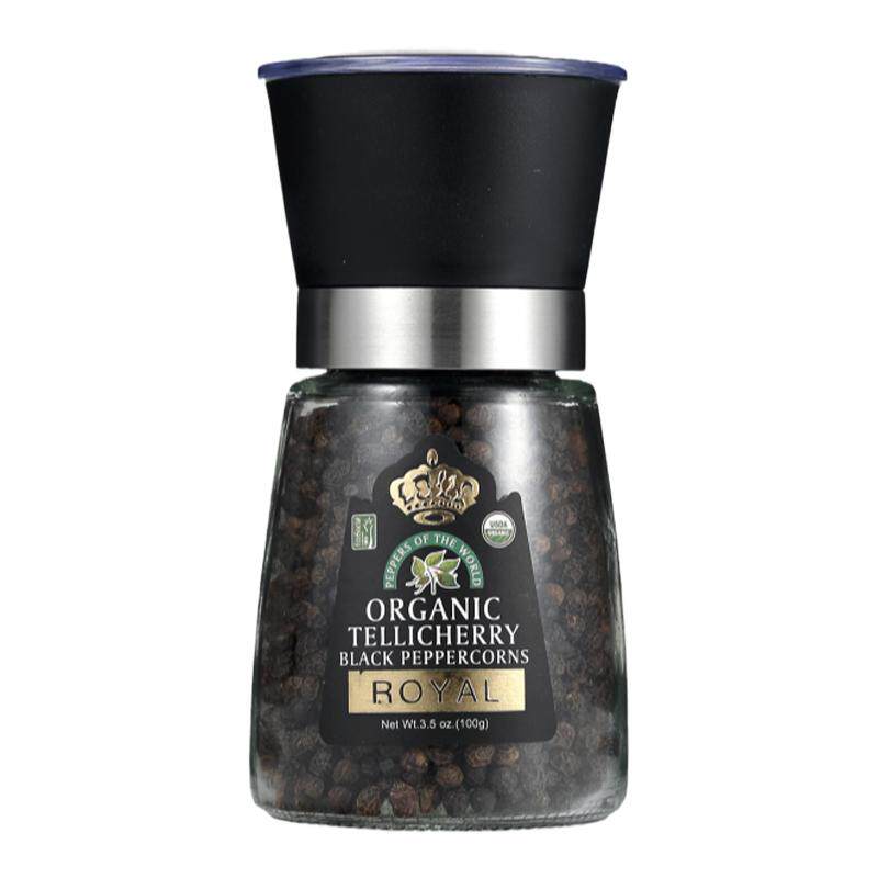 进口黑胡椒粒现磨 印度代利杰里黑胡椒 牛排调味 自带研磨器