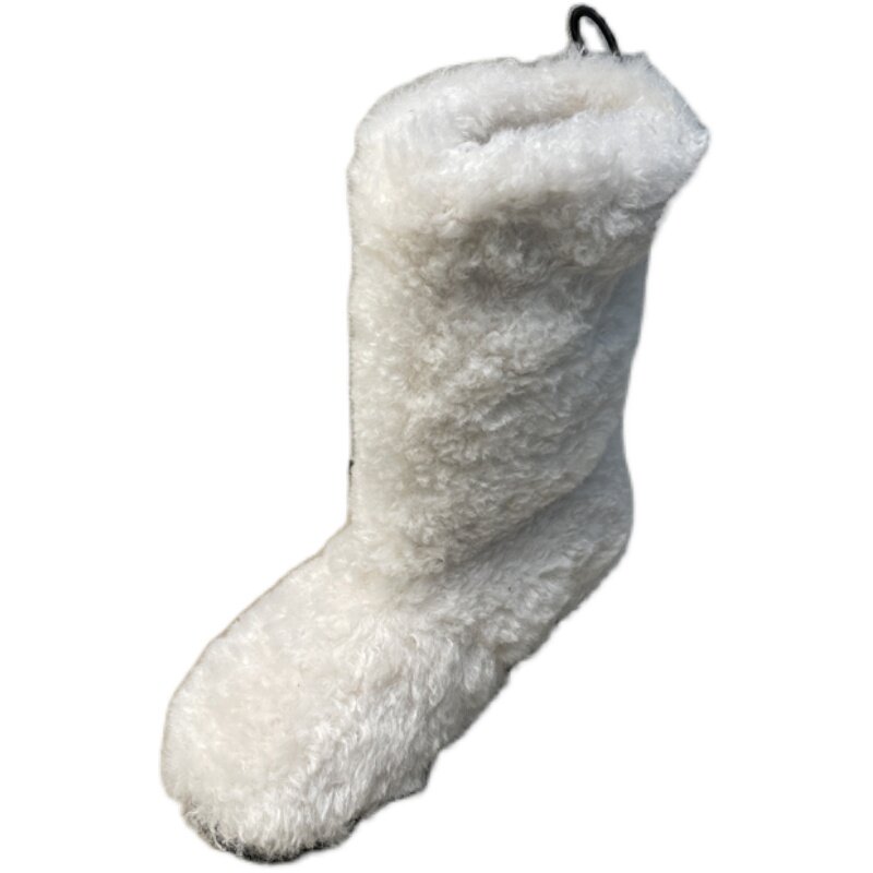 羔羊毛毛圈防滑厚底雪地靴