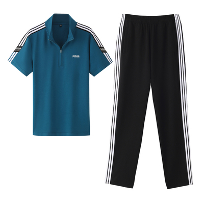 361薄款情侣宽松显瘦运动套装男