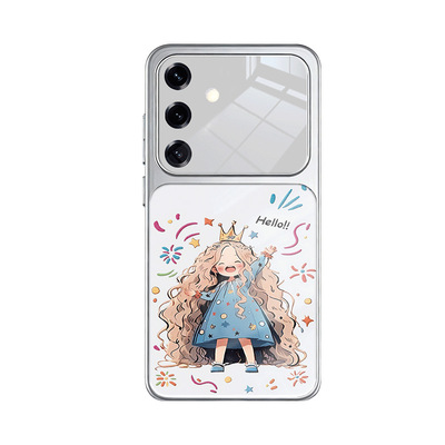 iPhone17pro苹果16女SamsungS24ultra三星S23u手机壳S25FE女孩22+带镜头膜case适用卡通15plus可爱21涂鸦girl