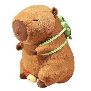 卡皮巴拉公仔超大号毛绒玩具流鼻涕的水豚玩偶吧啦娃娃生日礼物女