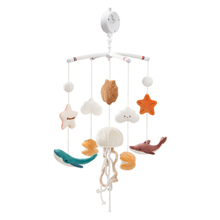 英国evoceler新生婴儿床摇铃玩床头摇铃具宝宝音乐旋转床铃悬挂式