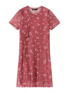 高级感连衣裙50岁妈妈夏装显年轻