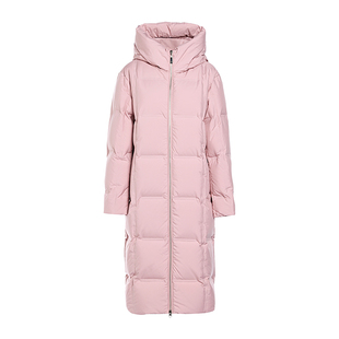 【博主同款】JESSIE量感鹅绒连帽羽绒服女中长款保暖外套冬季新款