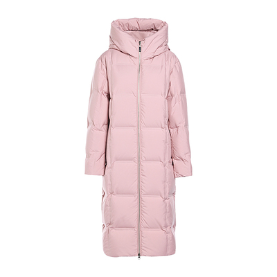 JESSIE量感鹅绒连帽羽绒服长外套