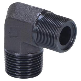 高压油管英制转公制外丝弯头O型密封圈4分变18直角弯头90度接头