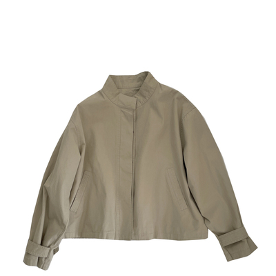 小个子立领短款风衣外套