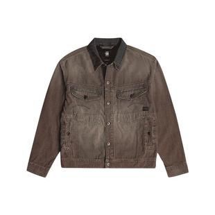 G-STAR RAW潮Dakota男士痞帅牛仔衬衫领新品爆款夹克外套D27015