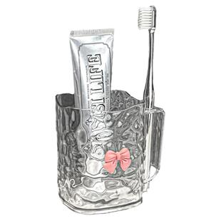 水波纹漱口杯情侣洗漱刷牙杯子家用高档轻奢牙刷牙缸牙具收纳盒