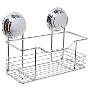 嘉宝吸盘置物架卫生间不锈钢免打孔收纳架浴室用品卫浴壁挂储物架