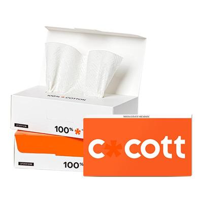 COCOTT全棉0漂洗脸巾60抽
