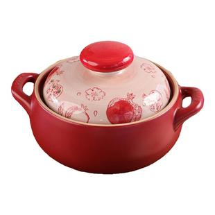道福红石榴中式砂锅家用明火燃气灶煲汤沙锅耐高温瓦煲煲仔饭送礼