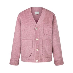 【小岱同款】Rechauffe脏粉色羊毛毛呢休闲外套男女款设计师品牌