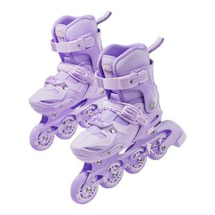 儿童护具2025新款男女儿童初学轮滑鞋生日礼盒直排溜冰鞋收纳包