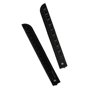 kinbor盗墓笔记联名黑金古刀尺子张起灵高颜值学生文具多功能格尺直尺手帐用学生划线尺金属尺15cm作图用